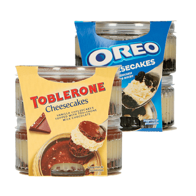 Oreo of Toblerone Cheesecakes